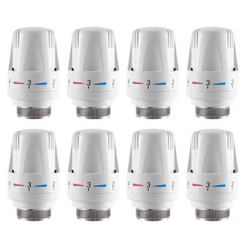 8Pcs Thermostatic Radiator Valve Thermostat Radiator Valve Replacement Head