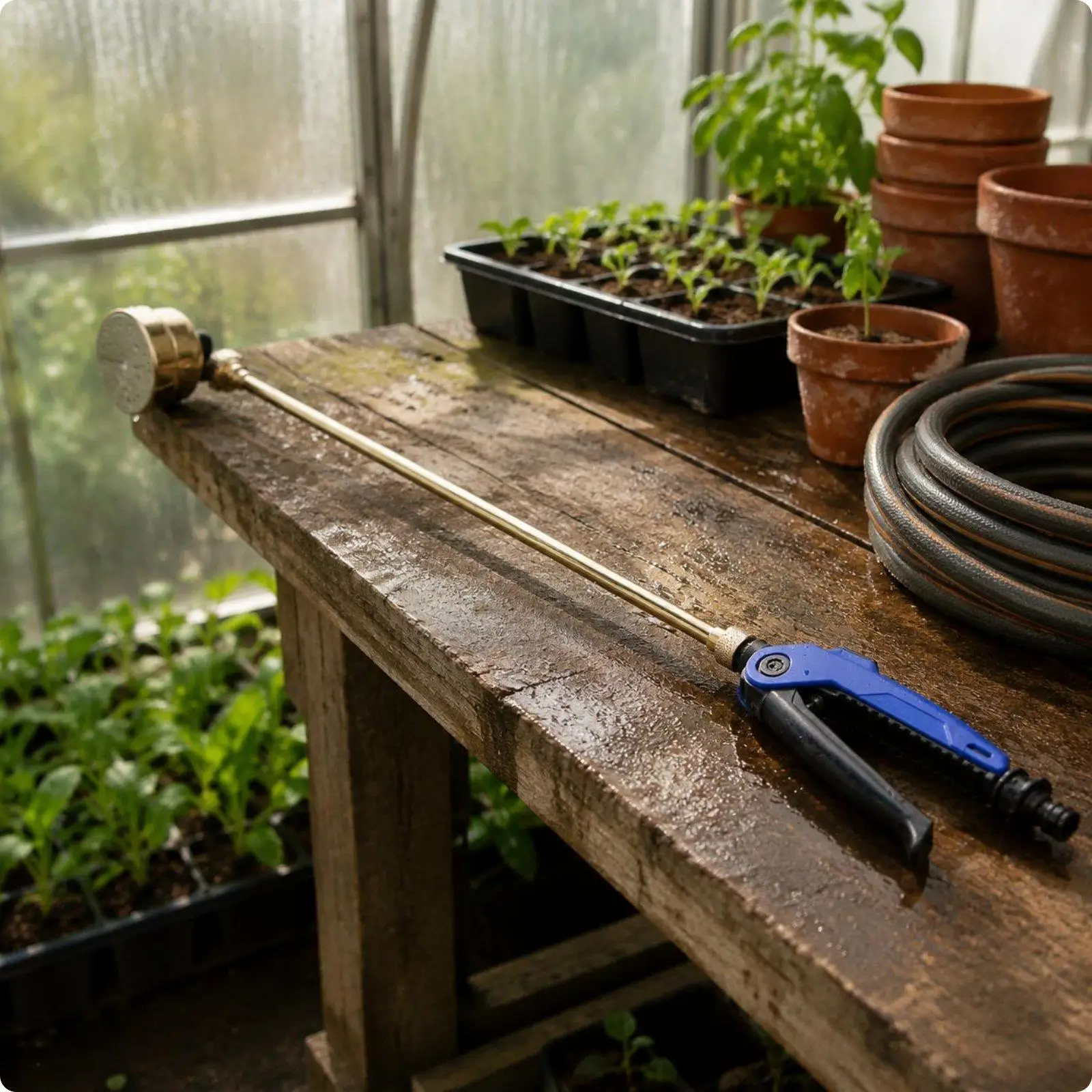 Garden Watering Sprayer Adjustable Long Arm Irrigation Nozzle for Home Flower Pots and Car Pot Watering System