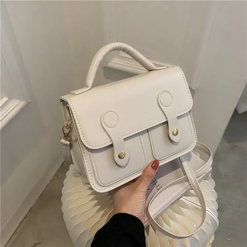 2025 Spring New Fashion Casual Small Bag Female Crossbody Simple Retro Postman Small Square Bag Handbag