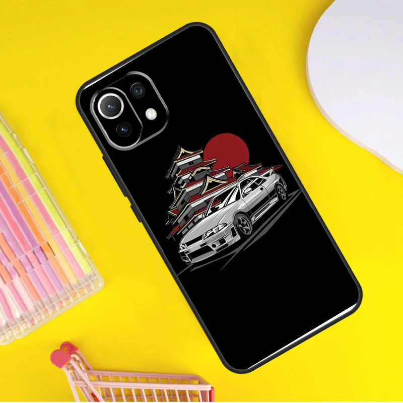 JDM Skyline Car For POCO F5 X3 X4 X5 Pro F3 F4 GT M5s C40 Case For Xiaomi 13 12 Lite 12X 11T 12T Pro Cover