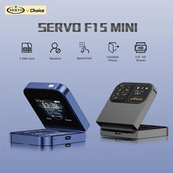 SERVO 클래식 소형 플립 휴대폰 2G 듀얼 SIM 카드 블랙리스트 단축 다이얼 2.0