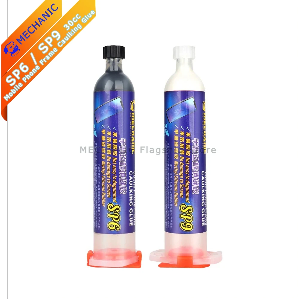 Frame Caulking Glue MECHANIC SP6 SP9 30CC Mobile Phone Frame Fixed Filling Liquid Black White Repair Curved Screen Strong Soft