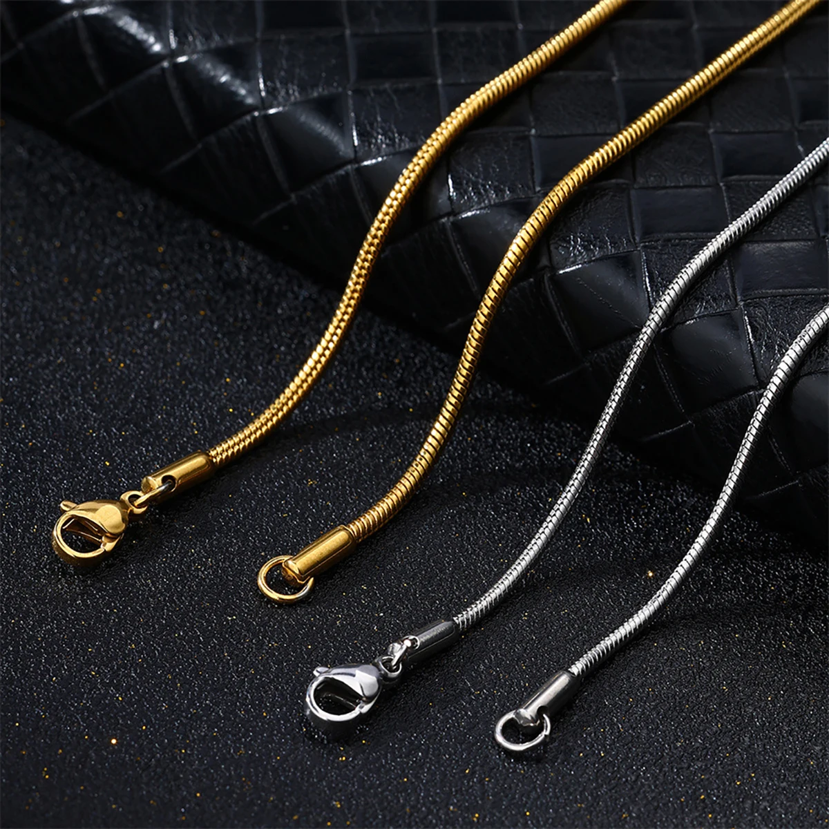 Color Picture Custom Projection Necklace Stainless Steel Snake Bone Chain Valentine's Day Mother's Day Birthday Exquisite Gift - view 3