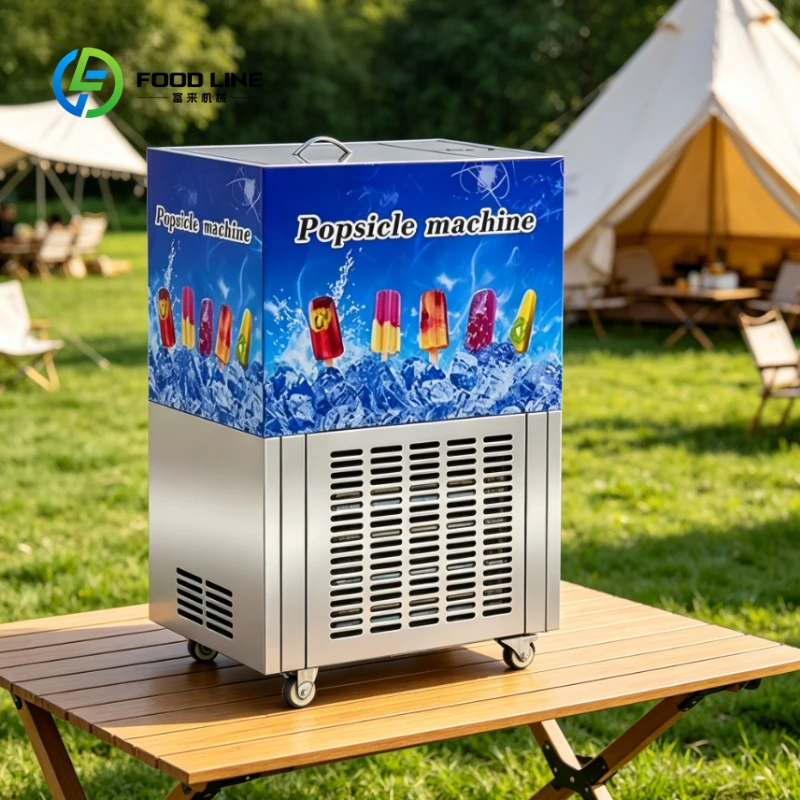 Customized Commercial Electric Ice Popsicle Machine Stainless Steel Ice Pop Maker Heavy Duty Vertical Ice Lolly Machine