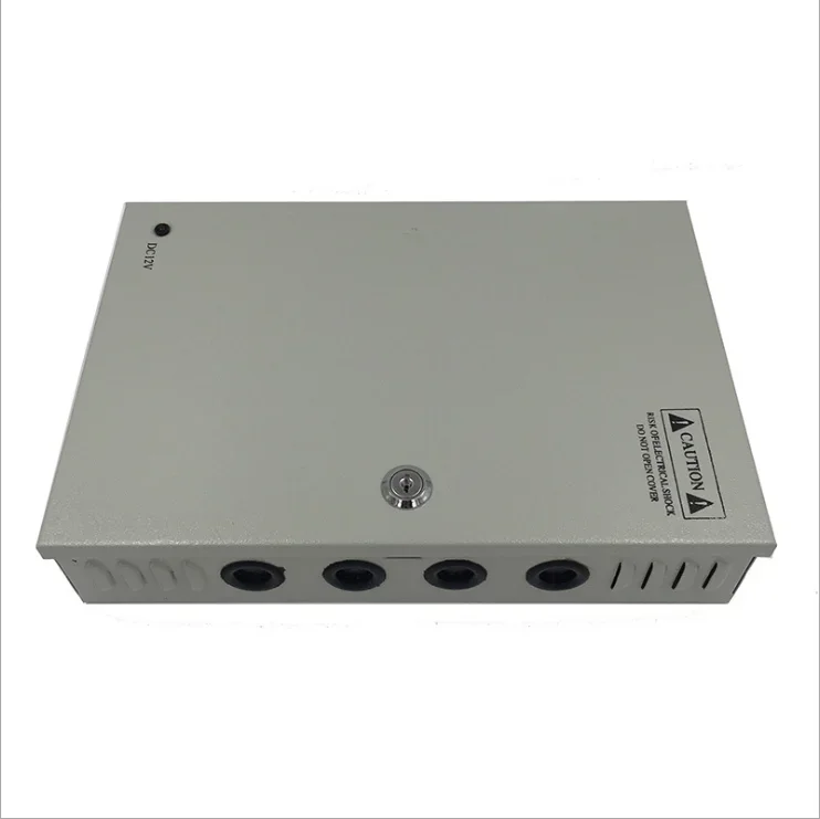 CCTVセキュリティカメラ用変圧器,LEDドライバー電源ボックス,アダプタートランス,9ch,ac 100-240v,12v,10a,120w