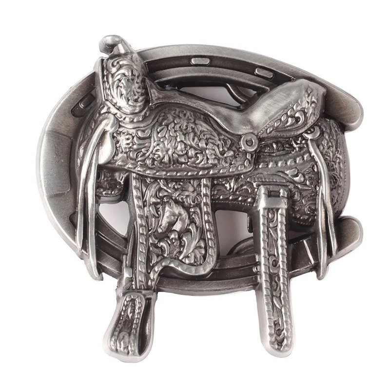 Animal Pattern Metal Belt Buckle, Equestrian Sports, Smooth Components, Metal 3D ALLOY Decorative Waistband, Cloth Accessories