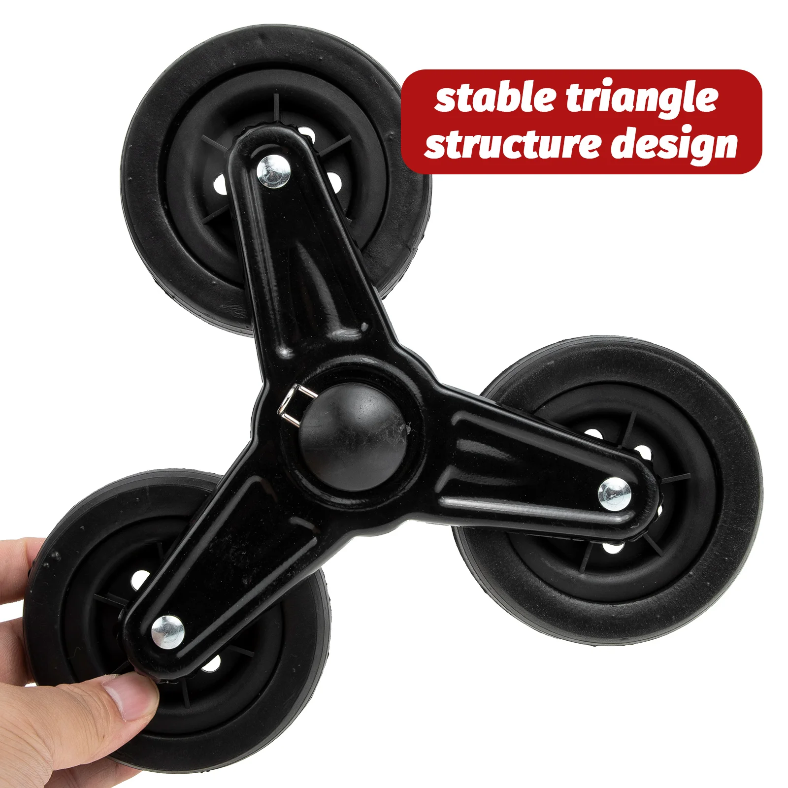 Shopping Wheel Trolley Casters Vegetable Cart Wheels Triangle Stroller Stair Climbing Iron