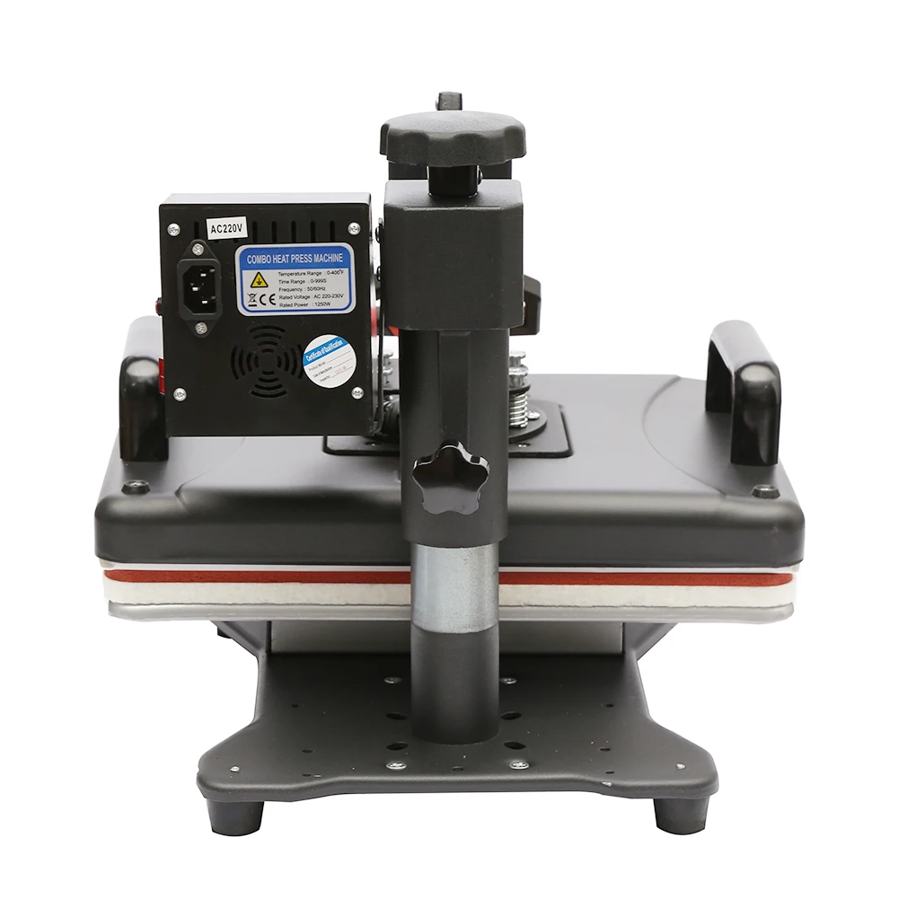 Professional 5 in 1 Swing  Combo Heat Press Machine T-shirt Mug Hat Plate 110V/220V Heat Transfer Sublimation Multi-function