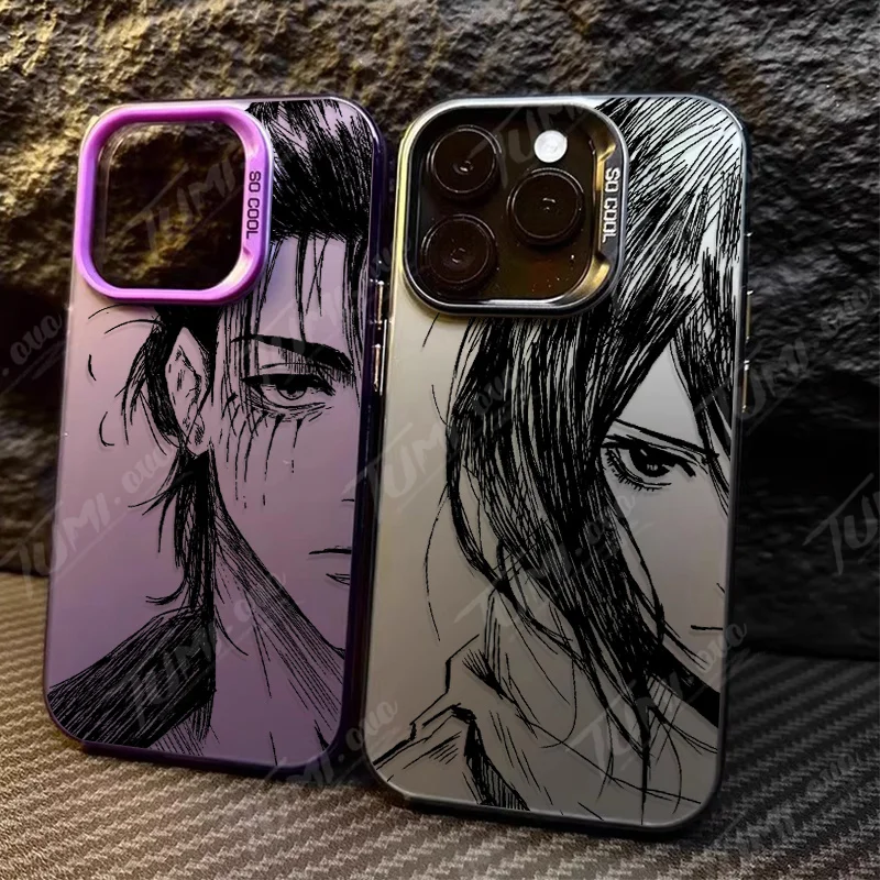 Obudowa na telefon Samsung Galaxy S23 S22 S24 S25 Ultra S21 Plus FE A56 A36 A26 5G A16 A06 4G Note 20 z motywem anime Attack On Titan — zdjęcie produktu 2