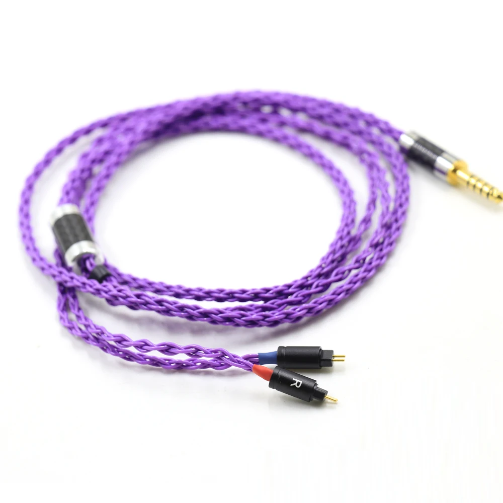 Cavo auricolare placcato argento 99% a 8 Core per 0.78mm 2pin BA W4r UM3X UM3RC JH13