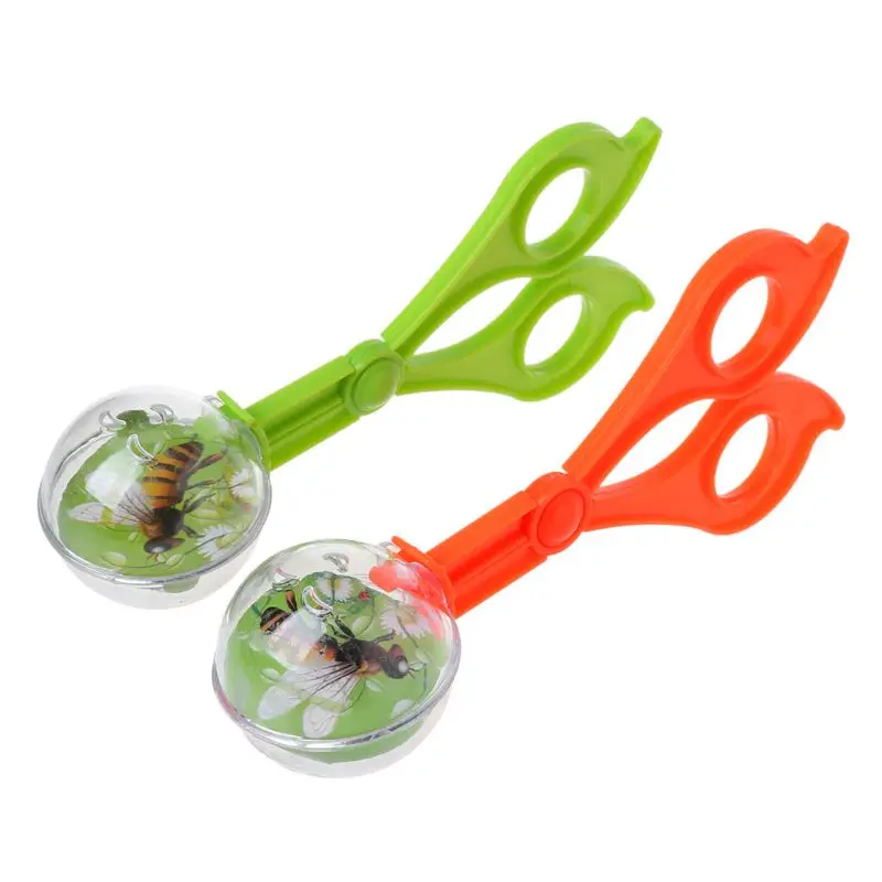 Plastic Insect Catcher Scissors Tongs Tweezers For Kids Children Toy Handy