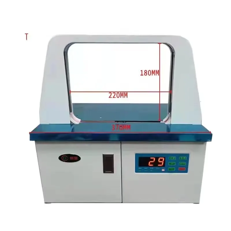 Automatic 12mm Hot Melt Opp Tape Banding Machine Supermarket Vegetable Strapping Packing Machine 6