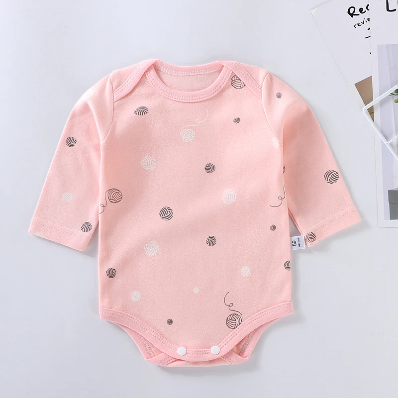 ECMLN Baby Boy Clothes Long Sleeve Bodysuit NewBorn Romper Toddle Girl V-Neck Cotton Spring Print Rompers One-piece Infant 0-24M