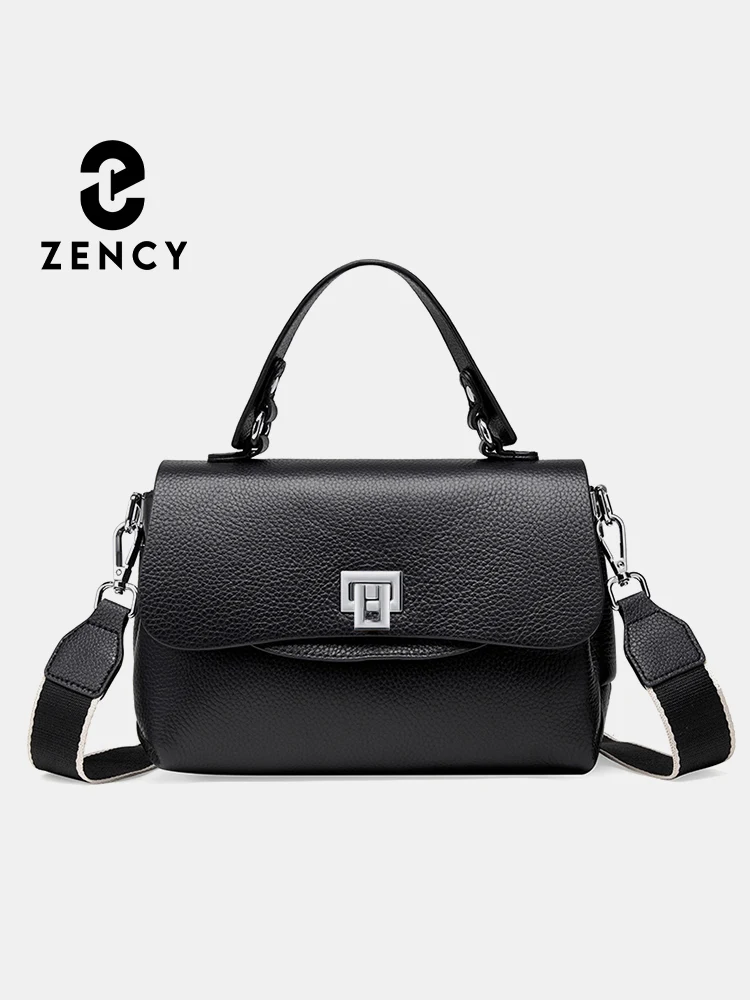 Zency damska torba z prawdziwej skóry z górnym uchwytem torby kopertowe luksusowa designerska torebka na ramię damska elegancka torebka typu Crossbody dla pań