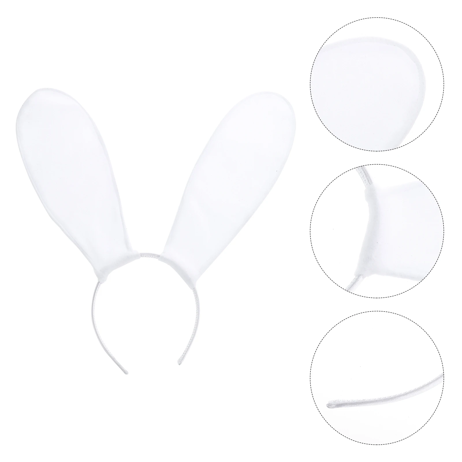 

Bunny Ears Headband Stuffed Cloth Rabbit Ear Headdress for Cosplay Party Lightweight Comfortable Gift Easter Birthday