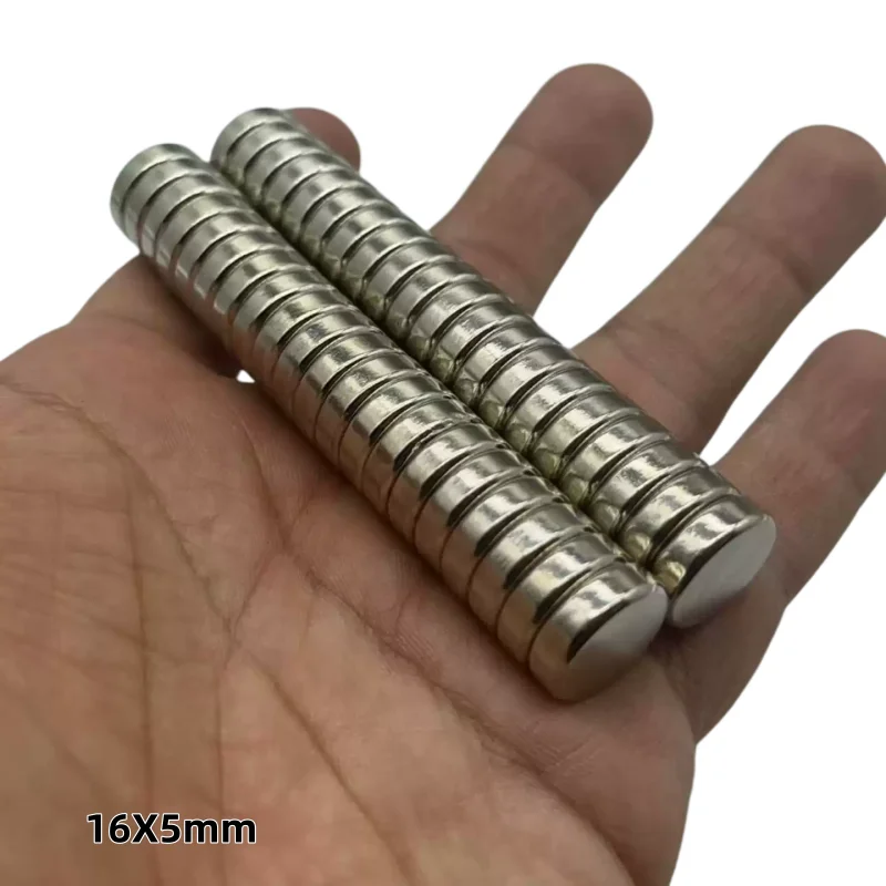16X5mm N35 NdFeB Neodymium Magnet Strong Rare Earth Permanent Magnet for Industrial & DIY Use 16mmX5mm  16*5mm