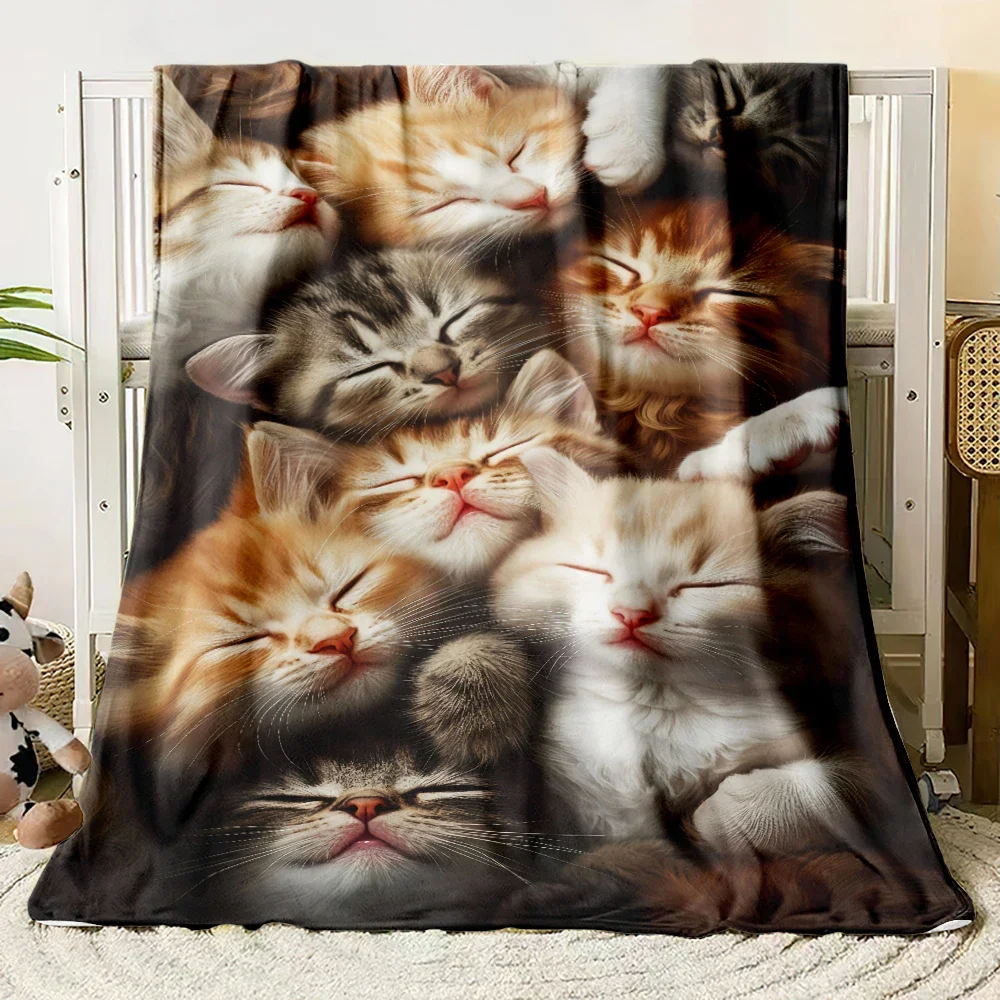 

Мягкое, теплое, легкое фланелевое одеяло с милым животным принтом для любителей кошек и собак. Идеально для дивана, кровати, автомобиля, кемпинга. Всесезонное, на заказ.