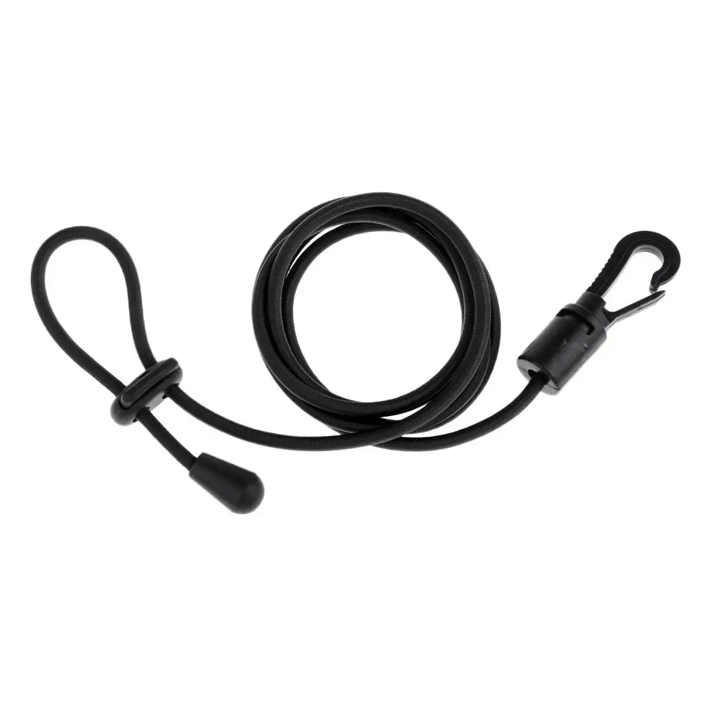 Kayak Canoe Paddle Leash Fishing Rod Holder Shock Cord Marine Boating Accessories for Boat Protection Cover