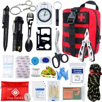 Botiquín de primeros auxilios táctico en el coche, accesorios, kits de supervivencia, equipos de acampada, bolsa médica, bolsa EDC de autodefensa ifak