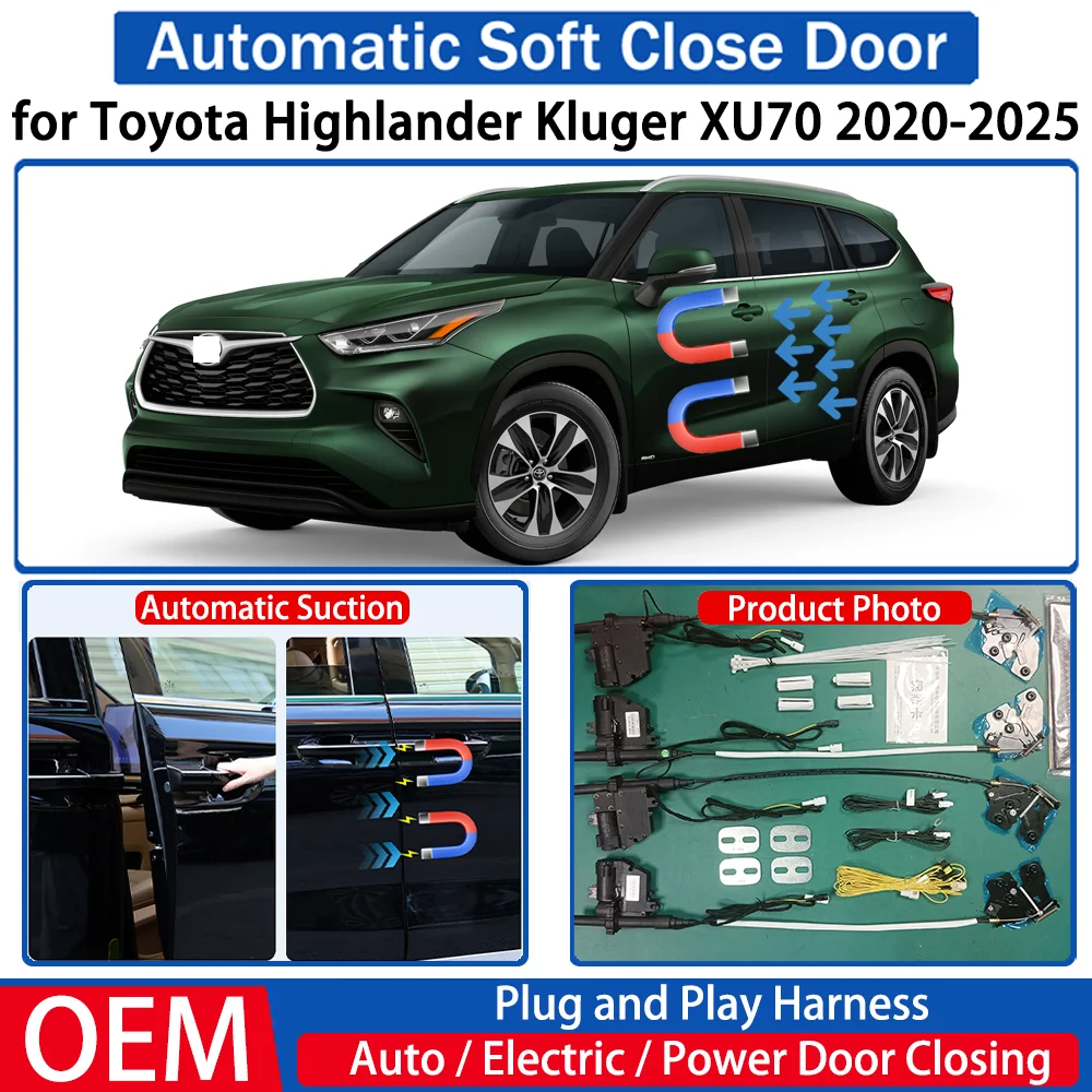 

for Toyota Highlander Kluger XU70 2020-2025 Car OEM Automatic Soft Close Door Electric Suction Kit Auto Power Closing System