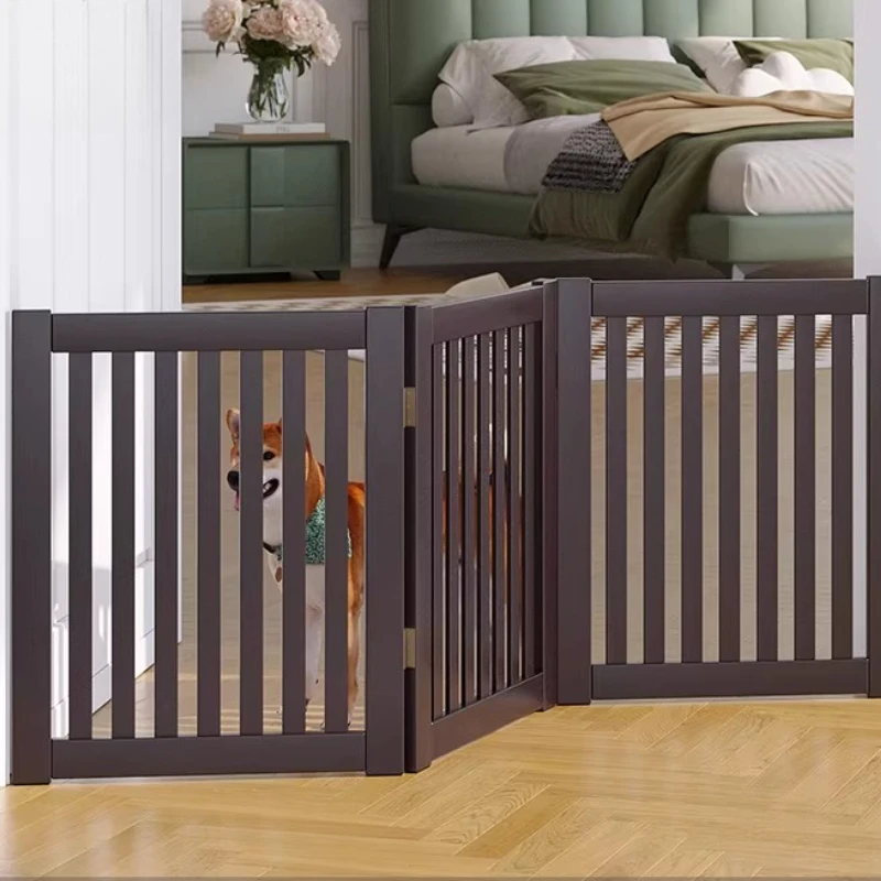 Playpen Grating Dog Fence Supplies Balcony Modular Plastic Dog Fence Retractable Wooden Oversized Parc Pour Chien Dog Supplies