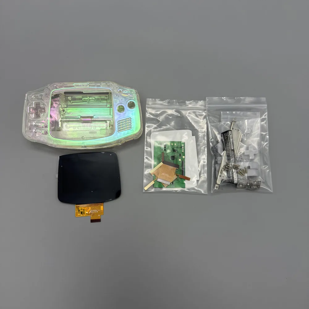 

2025 3.0 inches GBA IPS Laminated LCD Backlight Kits For Nintendo GameBoy Advance High Brightness Screen With Special Shell