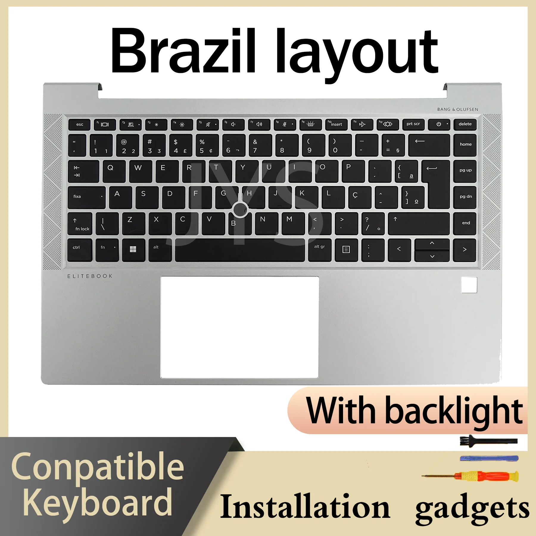 for HP EliteBook 840 G7/845 G7/840 G8 Laptop C Case Backlight Keyboard BR CH DE ES FR LA PT RO SE UK US