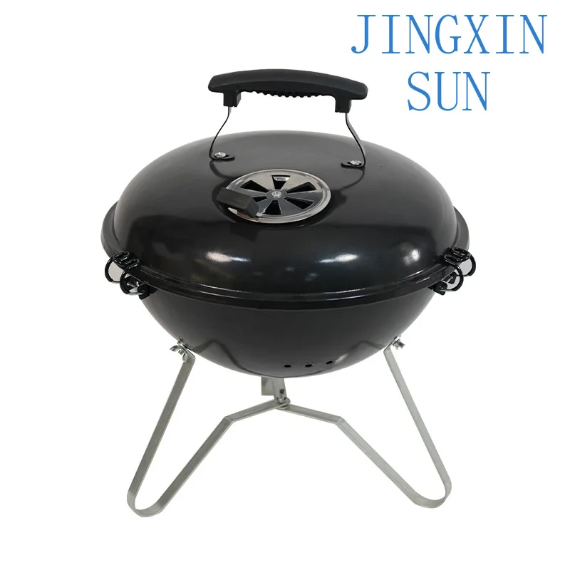 14 inch portable outdoor apple grill semi-round portable barbecue grill