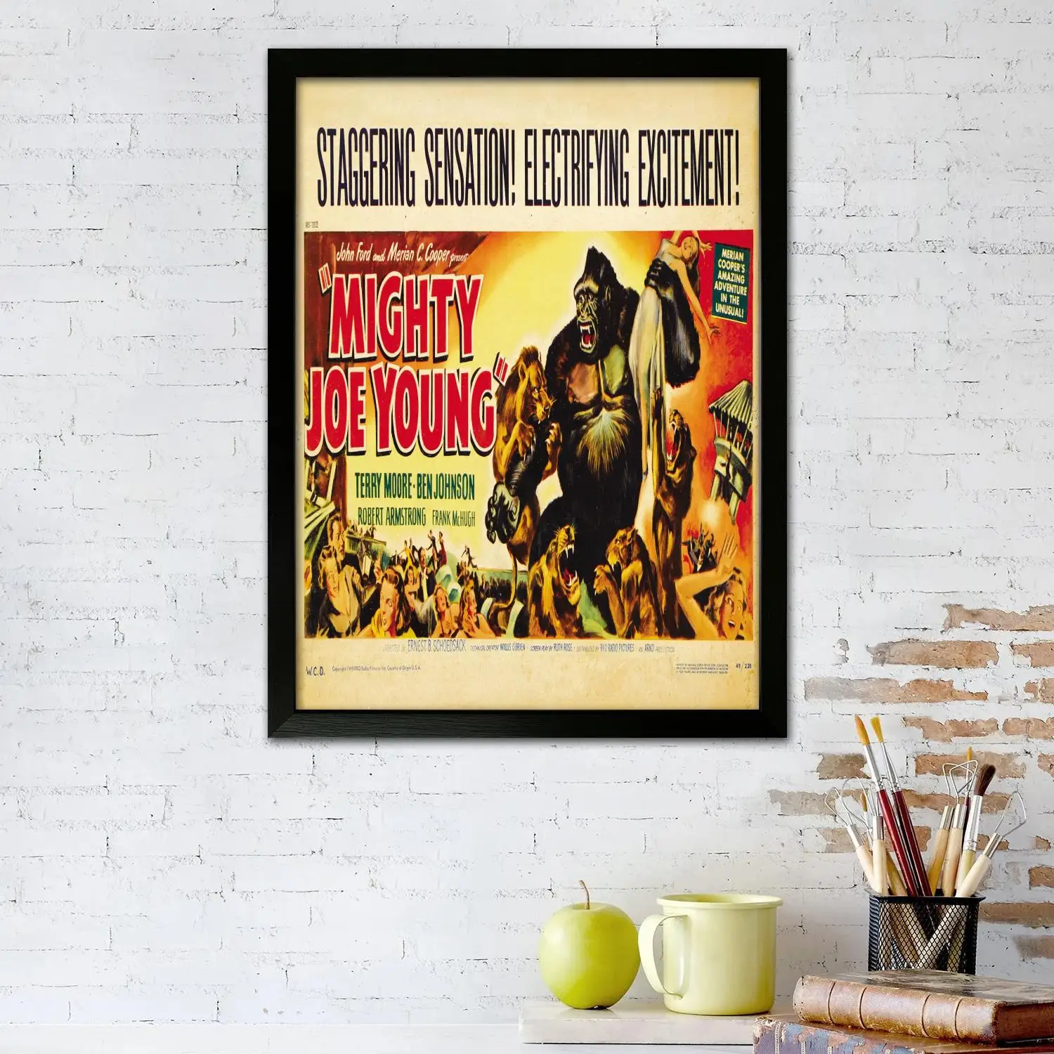 ملصق فني من القماش مايتي جو يونغ وفن جداري، طباعة صورة، ديكور غرفة نوم عائلية حديثة، ملصقات، لوحة زخرفية