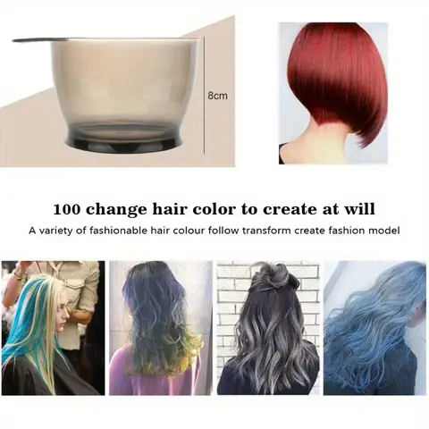 5 st hårfärgningsborste skålset med öronkåpor färgblandare hårfärgning färgning färgningsapplikator hårstylingtillbehör 10 best sales hårfärgsskål - №10