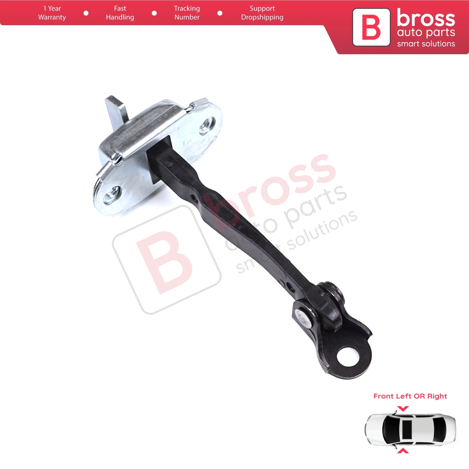 BDP1354 Front Door Hinge Brake Stop Check Strap Limiter for Toyota Hilux MK7 N1 N2 N3 Fortuner MK1 N5 N6 2004-2015 686100K012