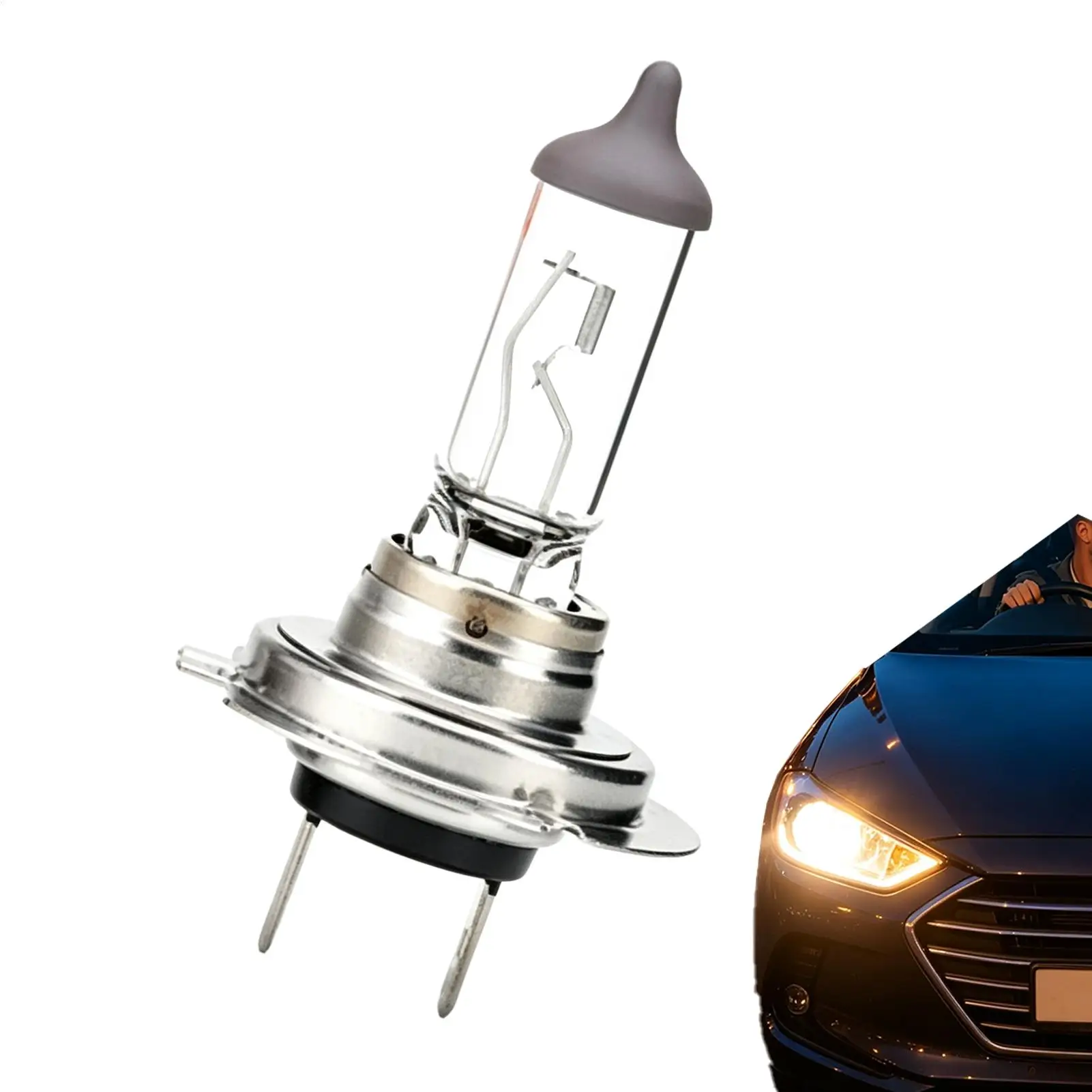 Headlight Bulb Replacement Professional Universal Weatherproof Anti-Shock Night Driving Warning Light For Roadtrip Commute