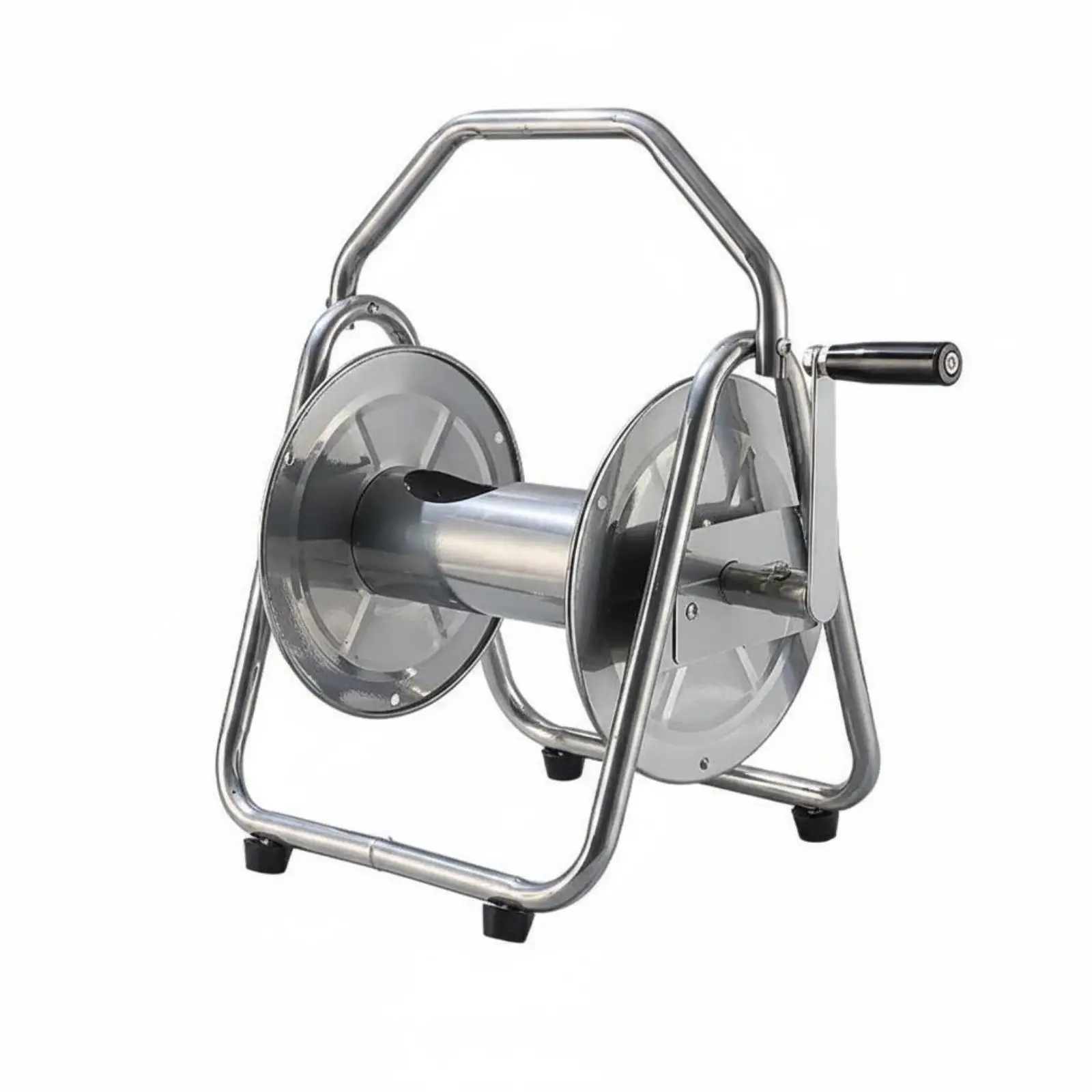Metal Hose Reel Large Capacity Garden Hose Reel Crank Handle for Car Wash, Farm