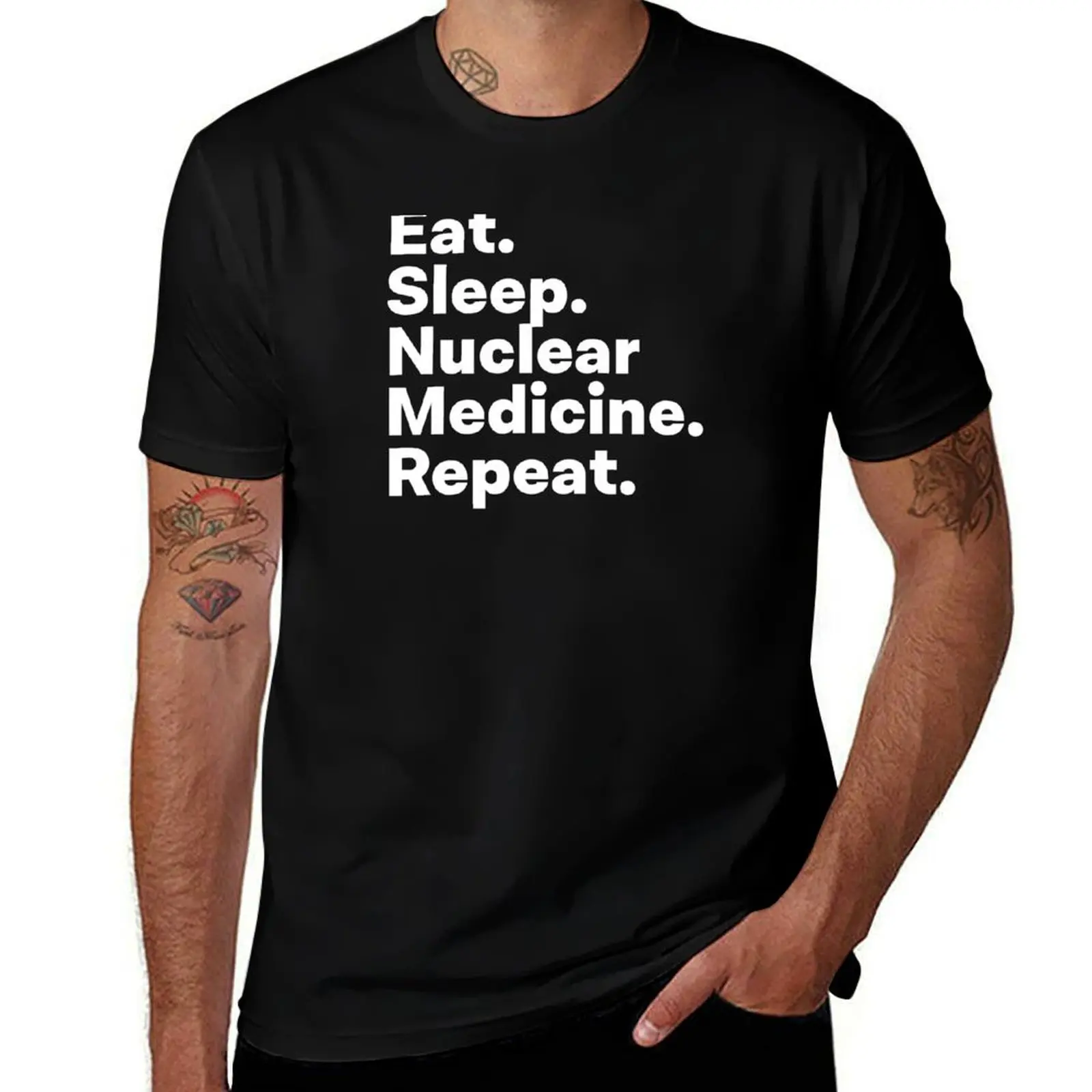 

Eat Sleep Nuclear Medicine Repeat T-Shirt Festival Short Sleeve T-Shirt