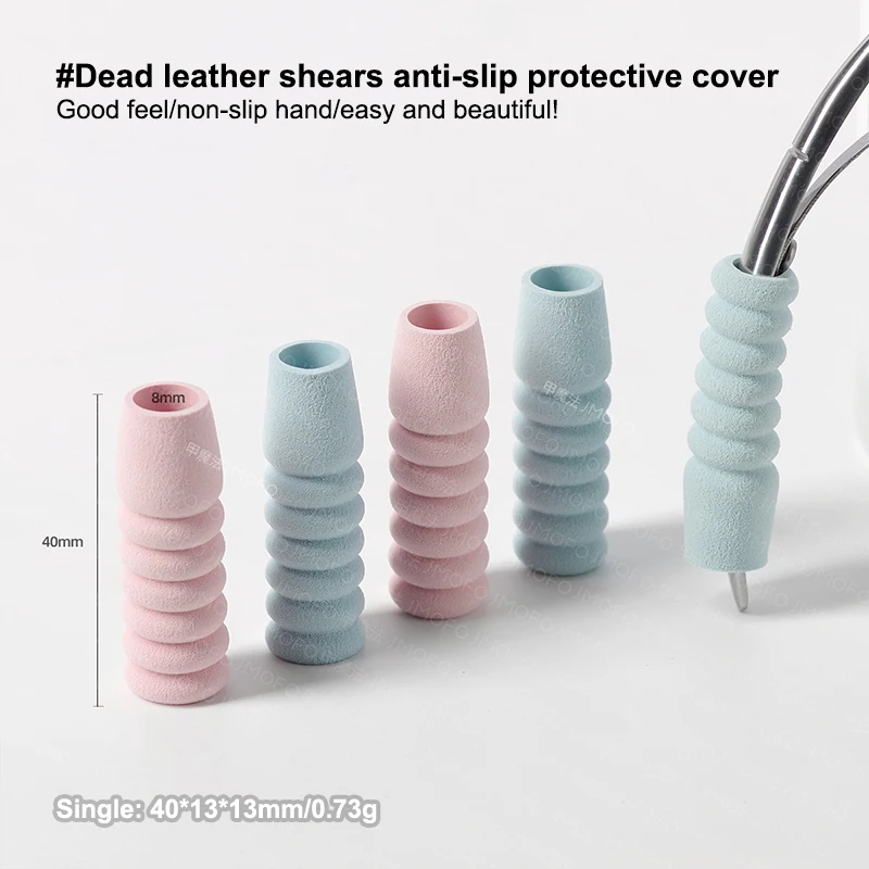 Manchon de protection pour Nail Art, ciseaux pour peau morte, capuchon de main, couvercle de pince pour ciseaux à cuticules, Kit d'outils de manucure et de pédicure, 6 pièces