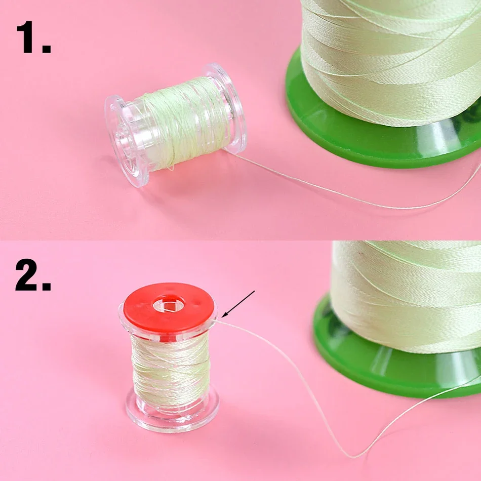 12 Stück Leere Fliegenbinde-Spulen aus Hochpolymer-Material Standardgröße Fadenspule Fliegenbinde-Werkzeuge Zubehör – Detail 4
