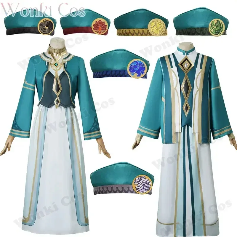 

Sumeru Akademiya Cosplay Costume Uniform with Hat Tighnari Collei Uniform Gen Six Darshans Shin Party Costumes