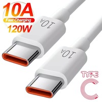 120W Type C To Type C Cable Fast Charging Cable USB C For Oneplus Realme Xiaomi Charging Cable For iPhone High Speed Data Cord