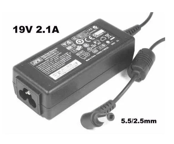 

APD/Asian Power Devices DA-40A19, 19V 2.1A, Barrel 5.5/2.5mm, 3-Prong Power Adapter