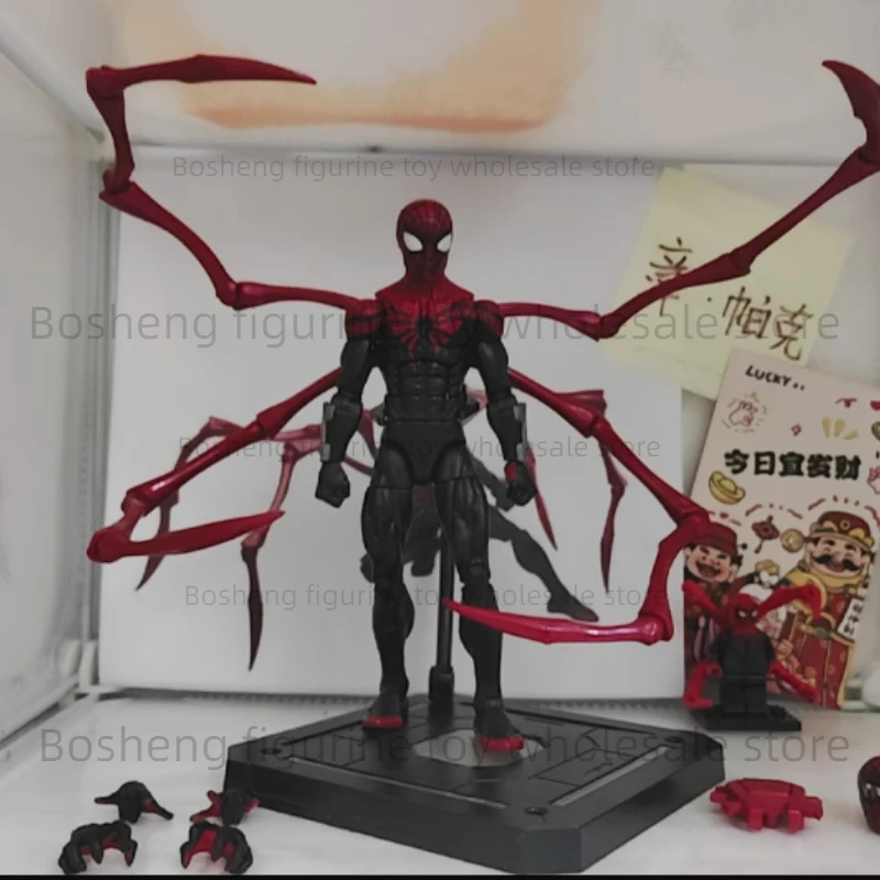 

Hasbro Marvel Legends Series, улучшенная фигурка Человека-паука, 6 дюймов, подарок на день рождения для мальчика, оригинальная Коллекционная модель