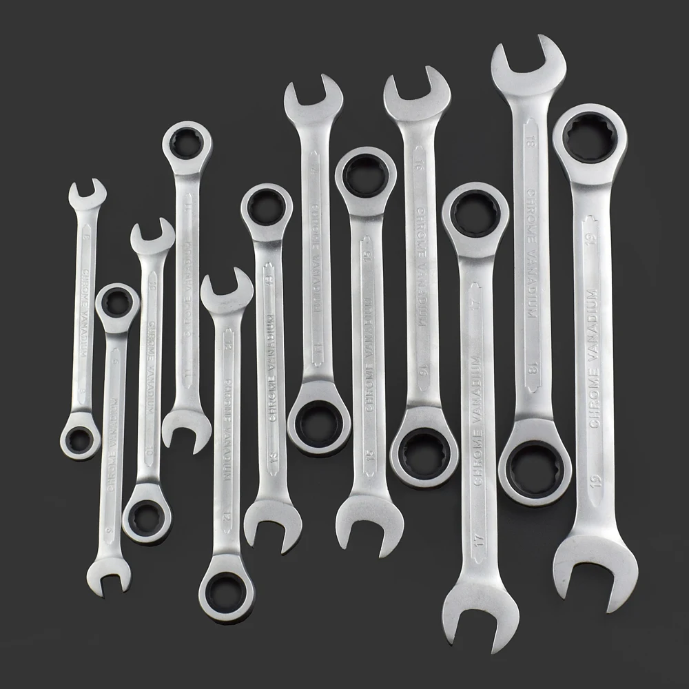 Imagem -05 - Conjunto 72 Engrenagem Fixa Dupla Cabeça de Chave de Catraca Chave Inglesa Chave Universal Kit com Caixa de Alumínio Conjunto de Ferramentas de Mão Ferramentas de Reparo do Carro 22 Pcs