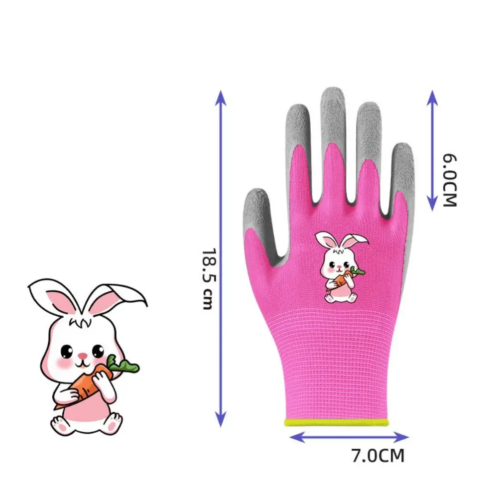 Waterproof Gardening Gloves Non-Slip Safety Garden Work Gloves Animal Pattern Breathable Children Protective Glove