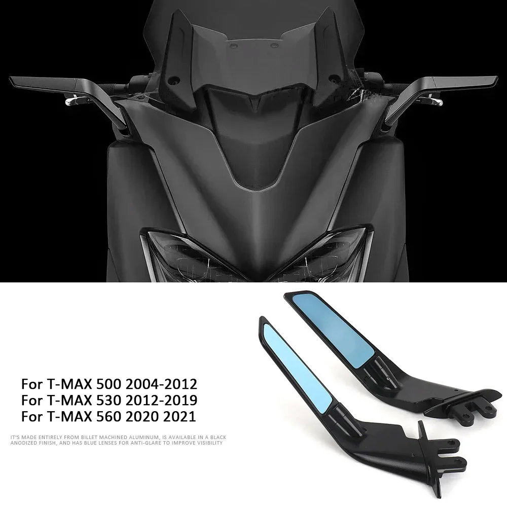

TMAX 530 2012-2019 T-Max 560 2020 2021, зеркало заднего вида для мотоцикла, невидимое спортивное крылышко, комплект ветрового крыла для T-MAX 500 2004-2012