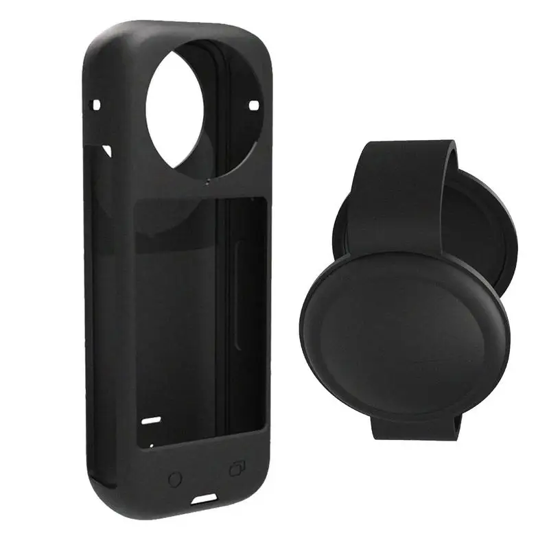 Silicone Case For Insta360 X4 Body Lens Protective Cover Anti-Slip Anti-Scratch Soft Cover For Insta 360 X4 Camera Accessories