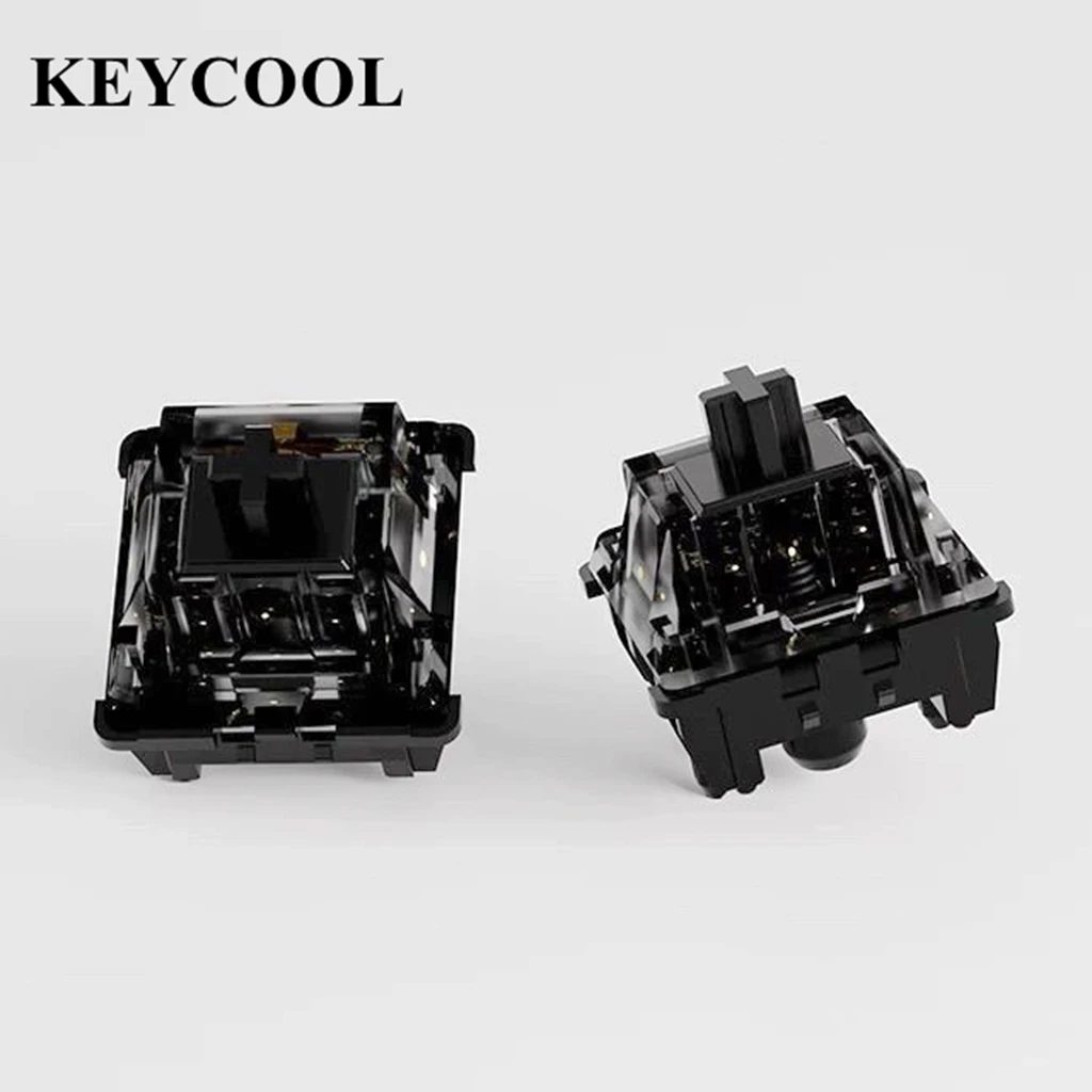 

KEYCOOL Charmed Night Switch Silent 45 Gf 5 Pins Linear Black Clear RGB Mute Switches Mechanical Keyboard Office Typing Custom