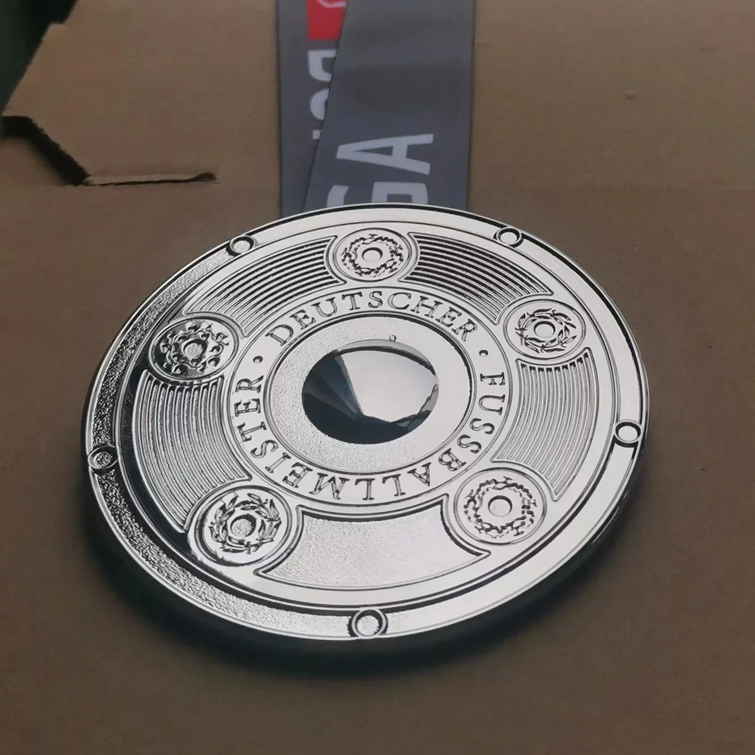 A Bundesliga Championship Medal, Alemanha, League Table Replica, Futebol, Futebol, Fãs Coleções