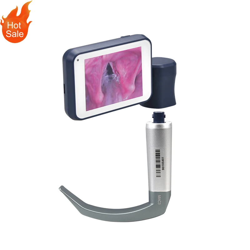 

BESDATA Portable Anesthesia Tracheal Replace Mcgrath Video Intubation Laryngoscope Replacement Mccoy Laryngoscope with Camera