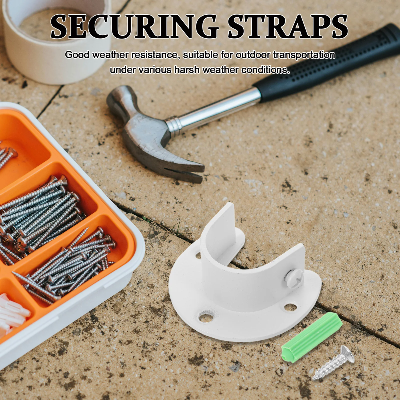 

4pcs Shower Rod Holder Stainless Steel Closet Rod Bracket For 1 Inch 1-1/4 Inch Poles Heavy Duty U-Shaped Flange Support For