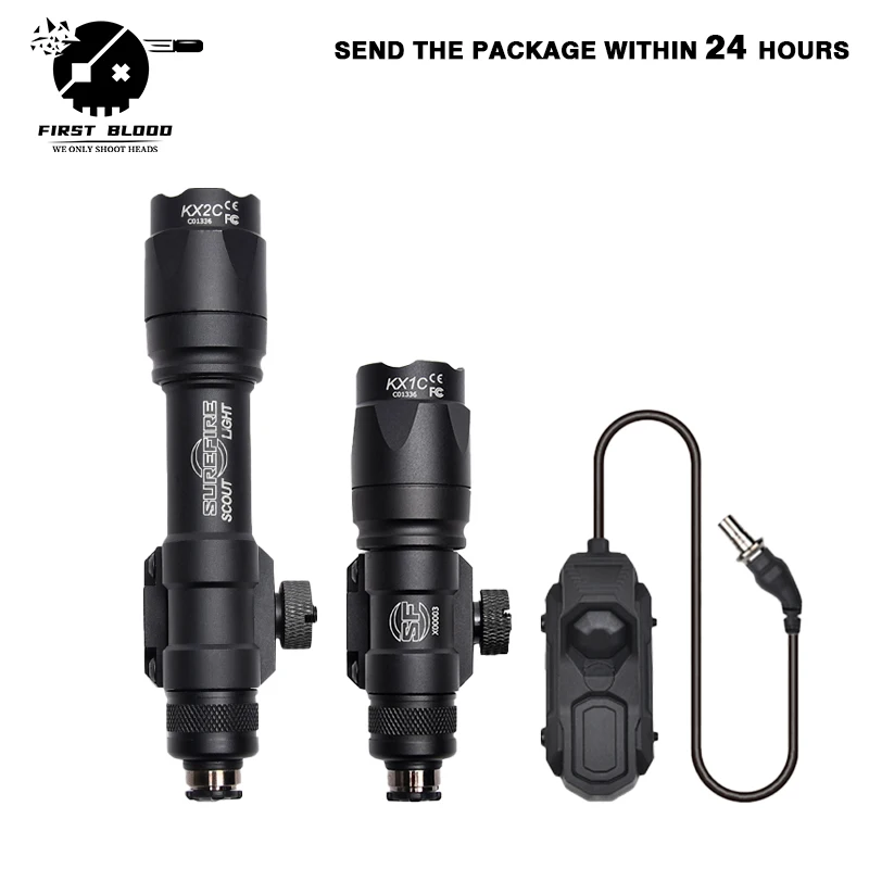 Тактический фонарик Surefire SF M300/M600 с переключателем AXON, направляющая Пикатинни 20 мм — мощный сильный свет для охоты и страйкбола