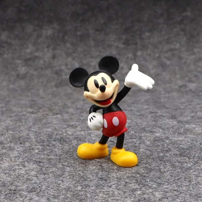 ディズニーミッキーマウスモデル人形ケーキ装飾 DIY アニメフィギュア車のインテリアデスクトップ装飾品パーティーかわいい小さなおもちゃギフト